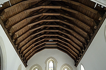 The chancel roof July 2013